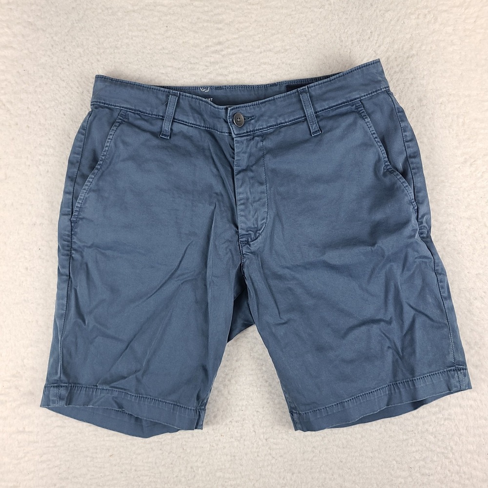 AG Adriano Goldschmied Wanderer Shorts Mens 29 Blue Slim Trouser 8" Inseam Chino